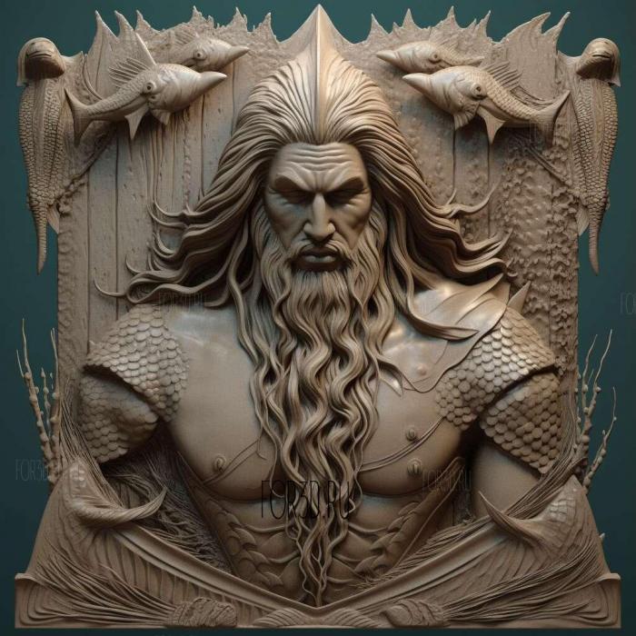 st Aquaman 1 stl model for CNC